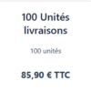 Forfait 100 Unités