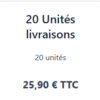 Forfait 20 Unités