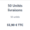 Forfait 50 Unités